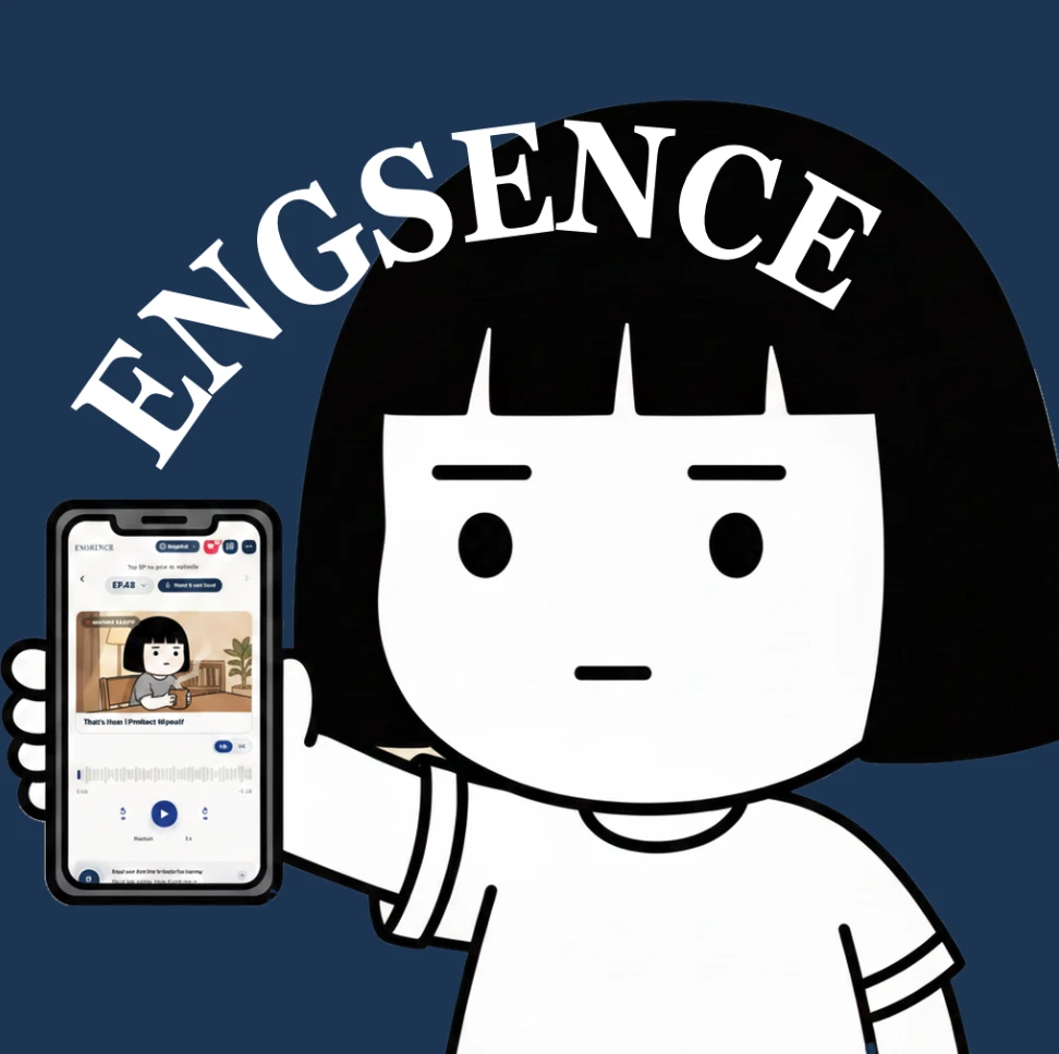 잉센스 앱을 들고 있는 황지원님 프로필 일러스트
